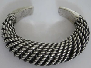 ART DECO ARMREIF - ARMBAND SILBER 925 –ER 153 GRAMM - Imagen 1 de 2