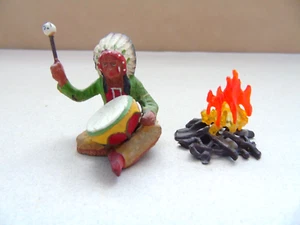 Hausser Elastolin 7cm Masse Figur - Indianer mit Trommel sehr guter Zustand - Bild 1 von 3