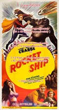 ROCKET SHIP 1950 aka : Flash Gordon SCI-FI = POSTER 3 Sizes 4 / 6 / 7 FEET