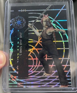 2015 Topps Star Wars High Tek Jar Jar Binks 1/1 Black Diffractor One of One! - Picture 1 of 3