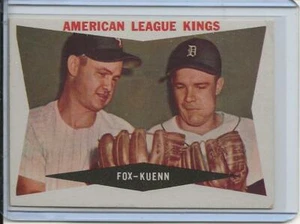 1960 Topps Baseball Card American League Kings Fox & # Kuenn Near Mint # 429 - Picture 1 of 2
