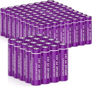 200Pcs LS14500 ER14505 AA SIZE BATTERIES 3.6V 2400mAh Li-SOCl2 LITHIUM BATTERY - Picture 1 of 4
