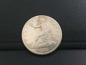 1875 S TRADE DOLLAR XF CONDITION CLEANED