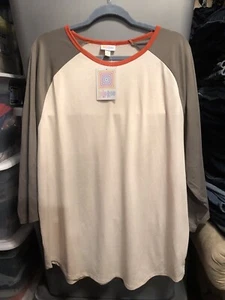 Lularoe womens 3/4 sleeve shirt color block size 3XL - Picture 1 of 4