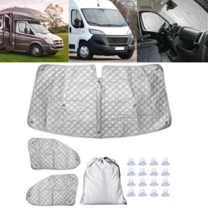 Frontscheibenabdeckung Sonnenschutz Thermomatten für Fiat Ducato Citroen Boxer - Bild 1 von 21