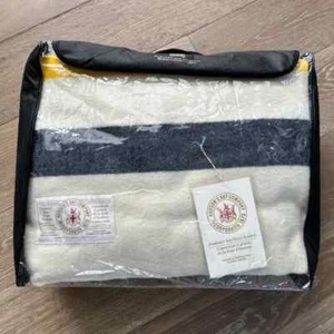 LAST ONE! NWT HBC Stripes Hudson's Bay Eight Point 8 Point Wool Blanket KING - Picture 1 of 5