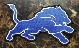 Detroit Lions Embroidered Patch approx 5.25x8.5" - Picture 1 of 2