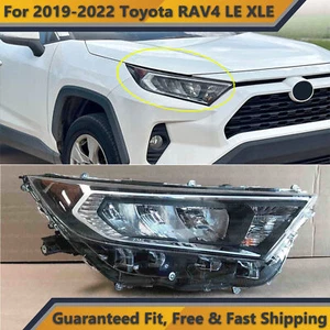LED Headlight Replacement for 2019 2022 Toyota RAV4 LE XLE Chrome Passenger Side - Picture 1 of 7