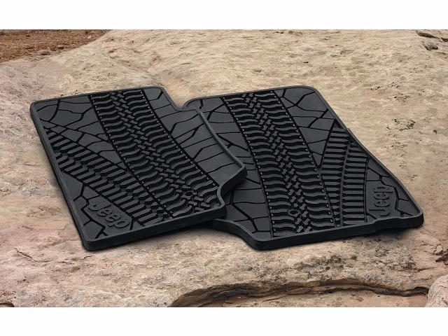 07-13 Jeep Wrangler 2 Door New All Weather Slush Floor Mats Dark Slate Mopar Oem - Изображение 1 из 1