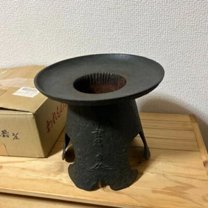 Japanese Ikenobo copper WATER-BASIN Ikebana FLOWER VASE Used Item - Picture 1 of 6