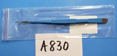 Pinzas de tejido TR-258-E Debakey 9,5" punta aislada azul de 2 mm (calidad premium) Foto 1 de 4