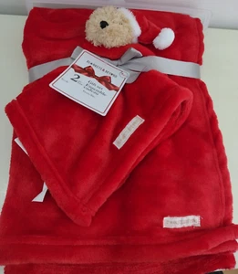 Blankets and Beyond Weihnachten Babydecke und Weihnachtsbär Lovey Fleece Set - Bild 1 von 5