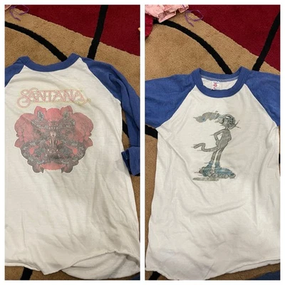 Camisa Rock Concierto Vintage Banda Puntada Única 1977 Santana & Pink Panther 79' 🔥 Foto 1 de 4