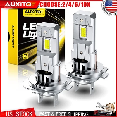 H7 LED Headlight Bulbs Conversion Kit High Low Beam 6500K White Bright 2-20X - Image 1 of 4