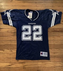NWT Vintage Champion USA Emmitt Smith 22 Dallas Cowboys Jersey Youth M 10/12 - Picture 1 of 13