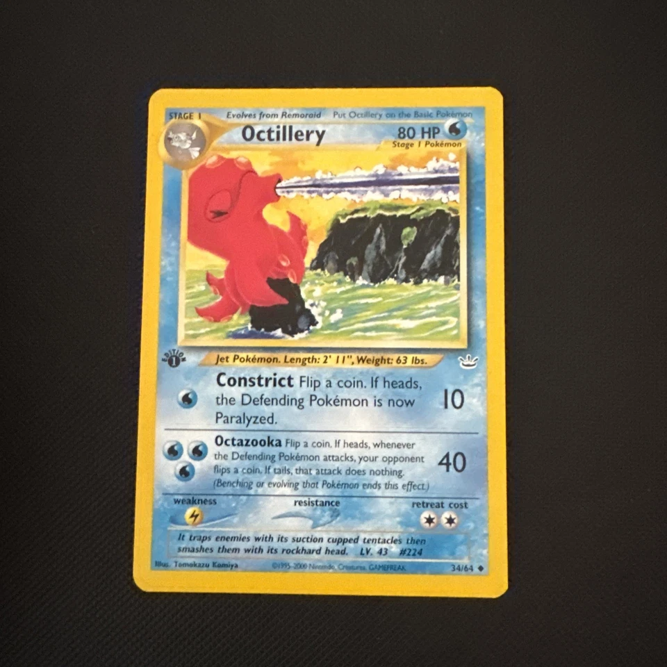 Octillery 34/64 Neo Revelation Pokemon S334 - Image 1 of 2