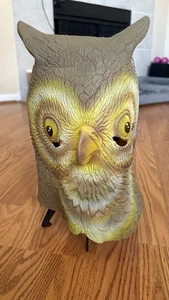 Owl Mask Full Over The Head Latex Bird Of Prey Brown & White Costume Mask - Picture 1 of 6