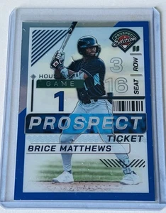 Panini Prospect Edition 2024 - Brice Matthews #112 Blue Prizm/149 - Imagen 1 de 2