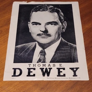 Póster de colección Thomas E. Dewey candidato presidencial 1948 RNC EE. UU. 14"x11" - Imagen 1 de 12
