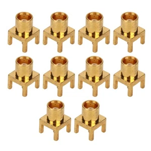 10PCS MCX Buchse PCB Lötplatte Endbuchsen 4 Pin Buchse OFC Material 50ohms - Photo 1/12
