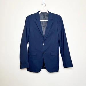 Theory Men's Blazer Size 36 Regular Navy Blue Wool 36R Business Staple Luxury - Picture 1 of 6