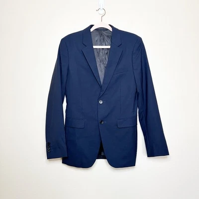 Theory Men's Blazer Size 36 Regular Navy Blue Wool 36R Business Staple Luxury - Image 1 of 4