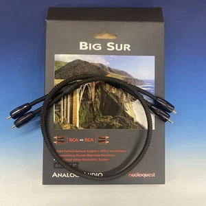 Audioquest Big Sur 0,6 m/2' Cinch Audio Verbindungskabel Sehr guter Zustand, SH7001 - Bild 1 von 4
