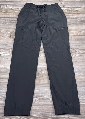 Pantalones para mujer Eddie Bauer 6 negros cargo jogger a cuadros forrados de lana cordón Foto 1 de 4