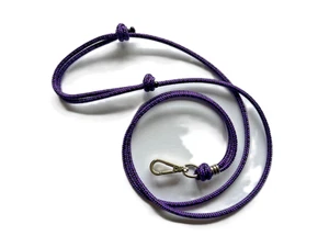 Purple/Black Adjustable Sailing Rope Lanyard & Clip - Picture 1 of 1