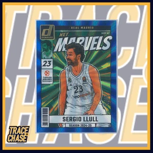2024-25 Panini Donruss Euroleague Sergio Llull Net Marvels Blue Laser 16/49 #2 - Picture 1 of 3