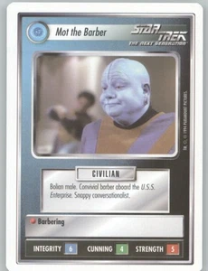 Mot the Barber | Star Trek CCG 1994 White Border | Near Mint - Picture 1 of 2
