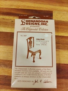 Shenandoah Designs Chippendale Beistellstuhl. Puppenhaus Möbel Bausätze  - Bild 1 von 3