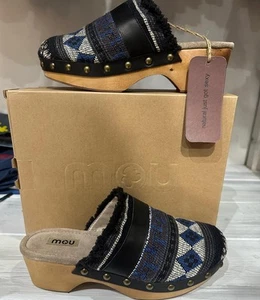 Mou Zoccolo Donna Nero Size Eu38 M5 - Picture 1 of 7