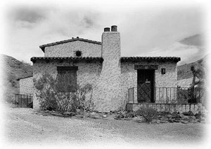Southwestern style home, traditional adobe Hacienda, printed architectural plans - Picture 1 of 12