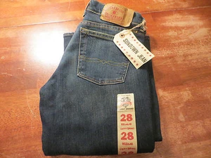 LUCKY BRAND SUNDOWN DISTRESSED SLIM BOOT MID RISE (NWT) SIZE 8/ 28X32 VERY NICE - Picture 1 of 8