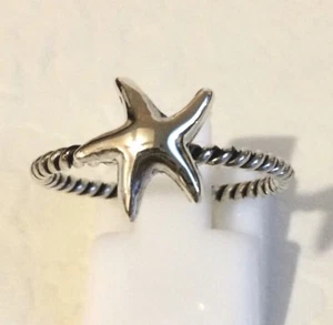 Wunderschöner neuer 925 Sterling Silber Seestern Ring Gr. 5,5 (mehr in meinem Shop) - Bild 1 von 3