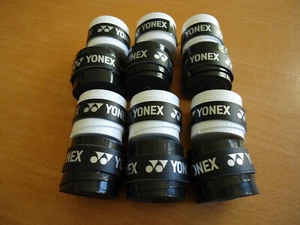 12 yonex badminton tennis grip grap overgrip overgrap AC102-EX black + white - Picture 1 of 2