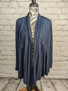 Premise women's long sleeve stretch open pleated front cardigan sz 0x NWT BBIN - Picture 1 of 9