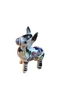 Vintage Tonala Pottery Mexican Folk Art Donkey Figurine - Picture 1 of 7