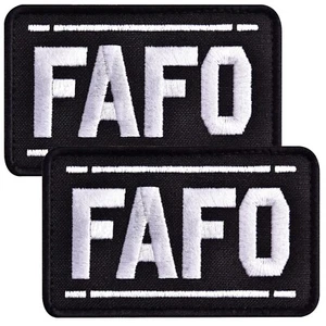 2 Stück FAFO Patch Set Militär bestickt Aufnäher mit Klett - Bild 1 von 11