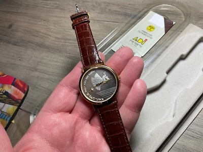 Reloj de cuero vintage Adi Israel cara de plata pura hebreo / ¡NUEVO STOCK ANTIGUO! Foto 1 de 4