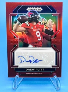 2023 Panini Prizm - Red Draft Picks Prizm #RA-DPI Drew Plitt /199 (AU, RC) Nm-Mt - Picture 1 of 2