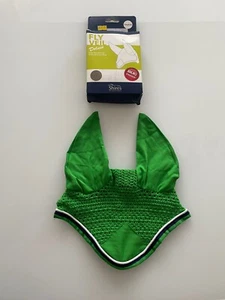 Shires Fly Veil Deluxe 165 Ponykolben grün und marineblau - Bild 1 von 2