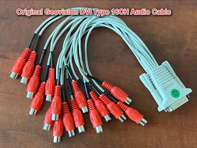 Original Geovision 16CH DVI Type Audio Cable for GV-1480/GV-1240 DVR Card