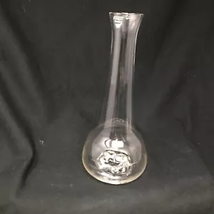 Orrefors Sweden Long Stem Taper Frog Bottom Bud Vase with Original Label - Picture 1 of 5