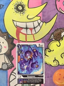 Juego de cartas coleccionables Digimon Keramon Bt2-053 casi nuevo - Imagen 1 de 1