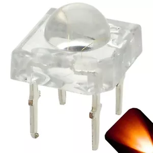 50 x LED 5 mm cúpula superflujo ámbar naranja piraña LED luces giratorias súper flujo - Imagen 1 de 2