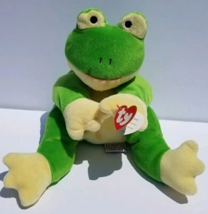 1996 Ty Inc.THE PILLOW PALS COLLECTION FROG "RIBBIT" WITH TAGS Style 3009 - Picture 1 of 12