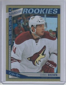 13/14 OPC Phoenix Coyotes Chris Brown Marquee Rookies Rainbow RC card #510
