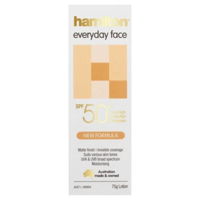 Hamilton SPF 50+ Everyday Face Cream 75g - image 1 of 2